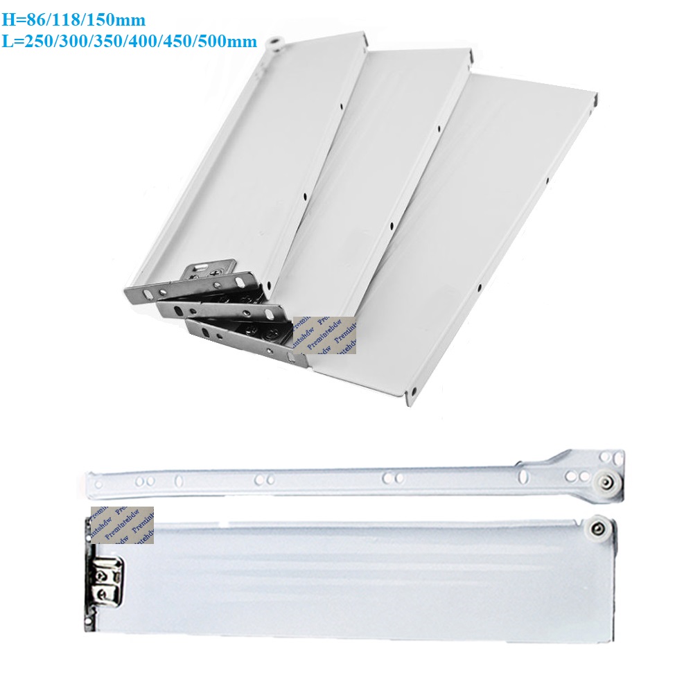 Model Kit Runner Organizer - 1 Pasang Rel Laci Logam Dinding