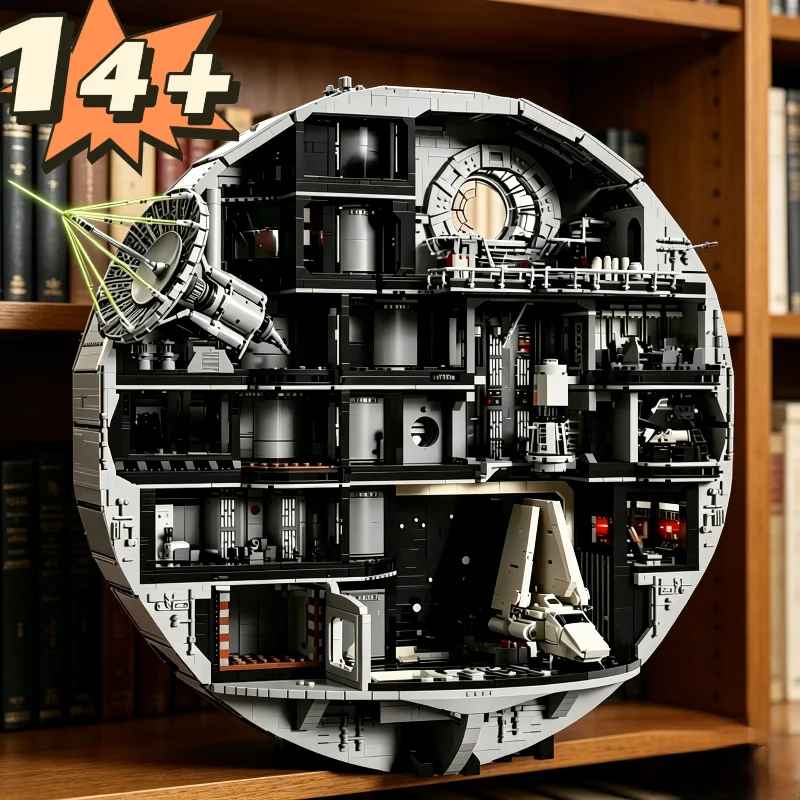 Model Kit Star Wars - Tersedia 9023pcs Blok Bangunan Death Star