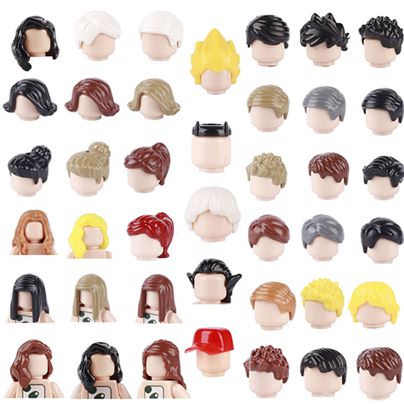 Lego Set City - City Figure Hiasan Rambut Gaya Rambut