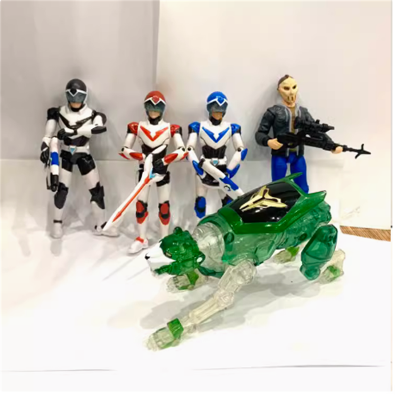 Model Kit Voltron - Boneka aksi kartun Voltron 10cm, mainan