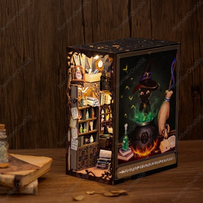 Model Toko Buku Kayu DIY, Kit  - Model Kit Wood ulasan dan harga