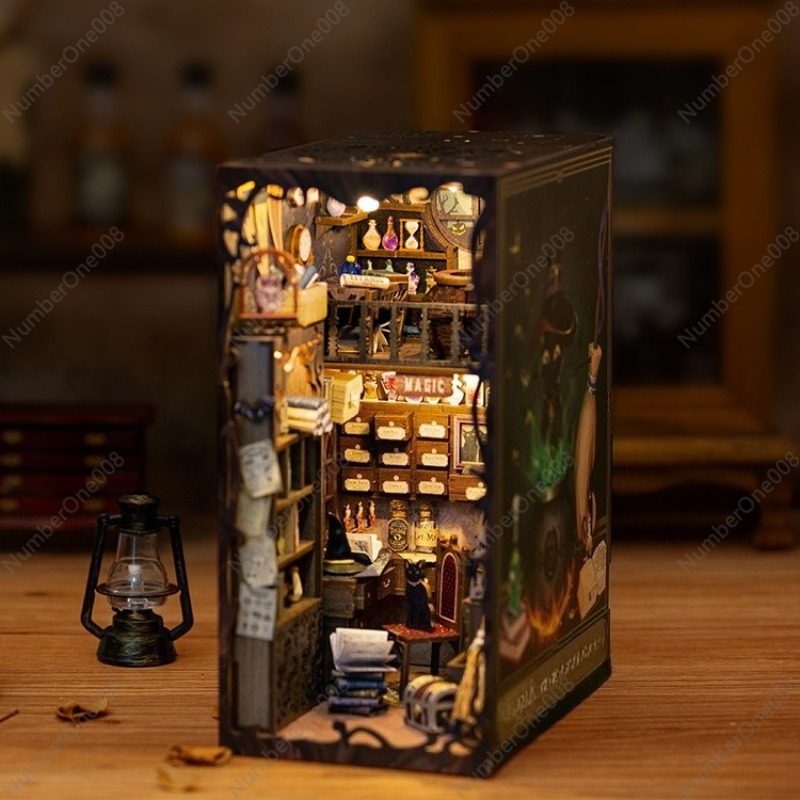 Model Toko Buku Kayu DIY, Kit  - Model Kit Wood ulasan dan harga