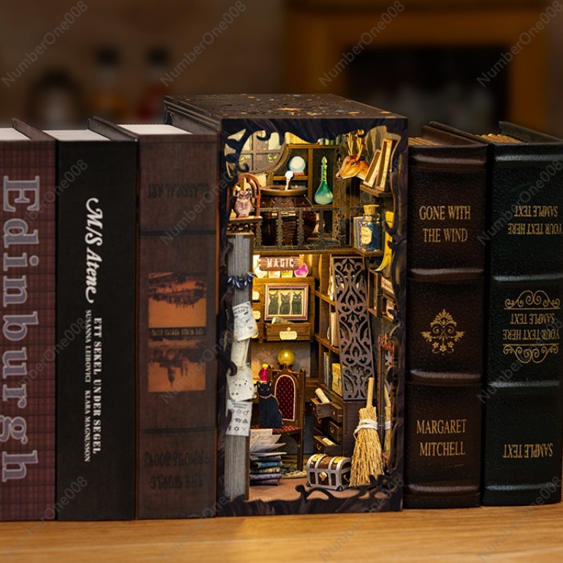 Model Toko Buku Kayu DIY, Kit  - Model Kit Wood ulasan dan harga