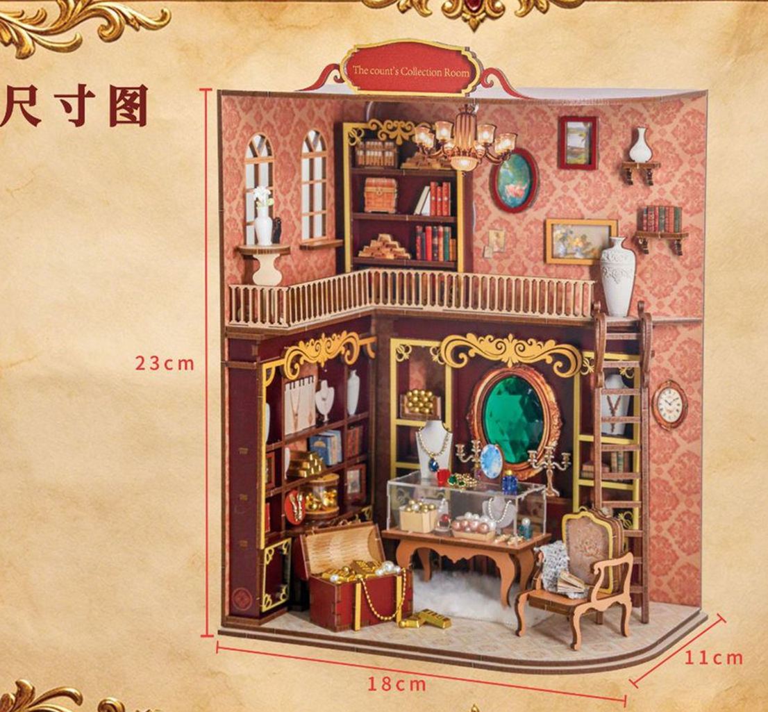 Kit Rumah Boneka Miniatur Kole - Model Kit Wood ulasan dan harga