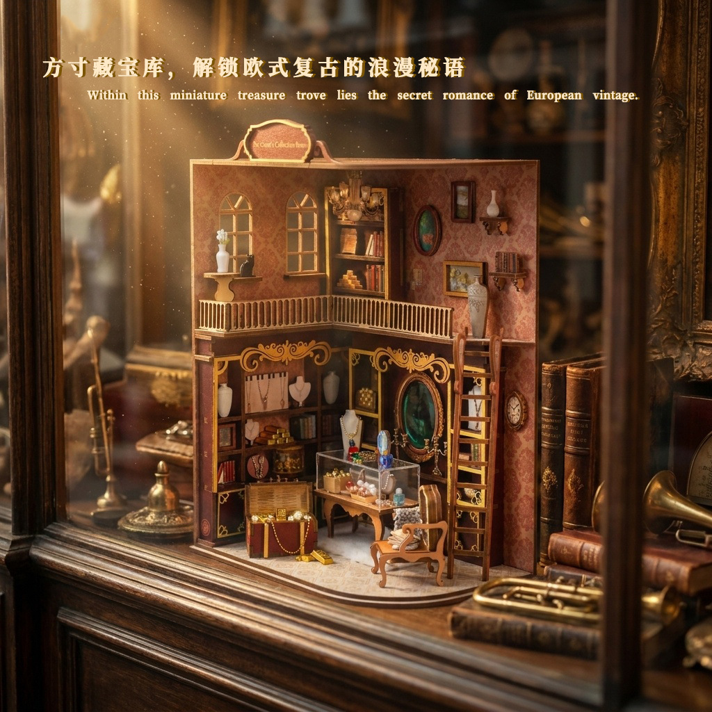 Kit Rumah Boneka Miniatur Kole - Model Kit Wood ulasan dan harga