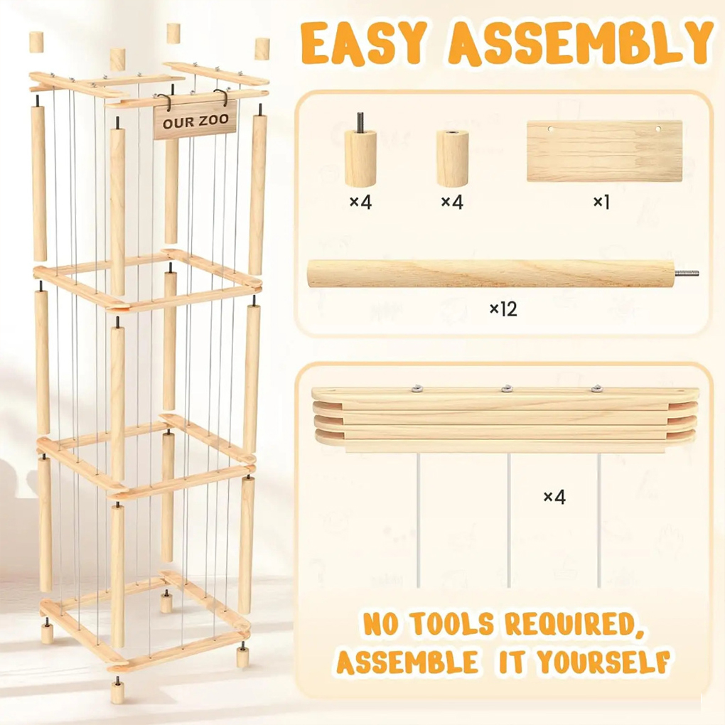 Organizer Boneka, Tempat Penyi - Model Kit Wood ulasan dan harga