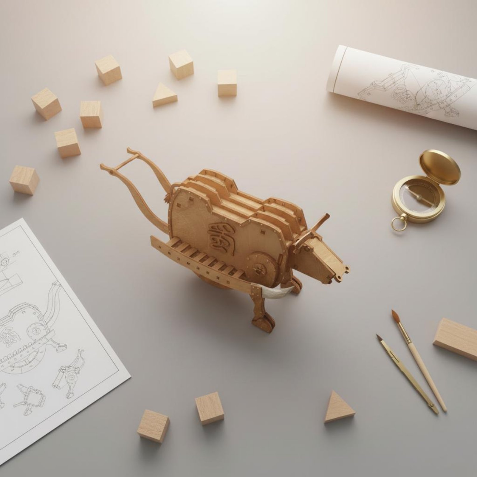 Kit Perakitan Kereta Kayu Zhug - Model Kit Wood ulasan dan harga