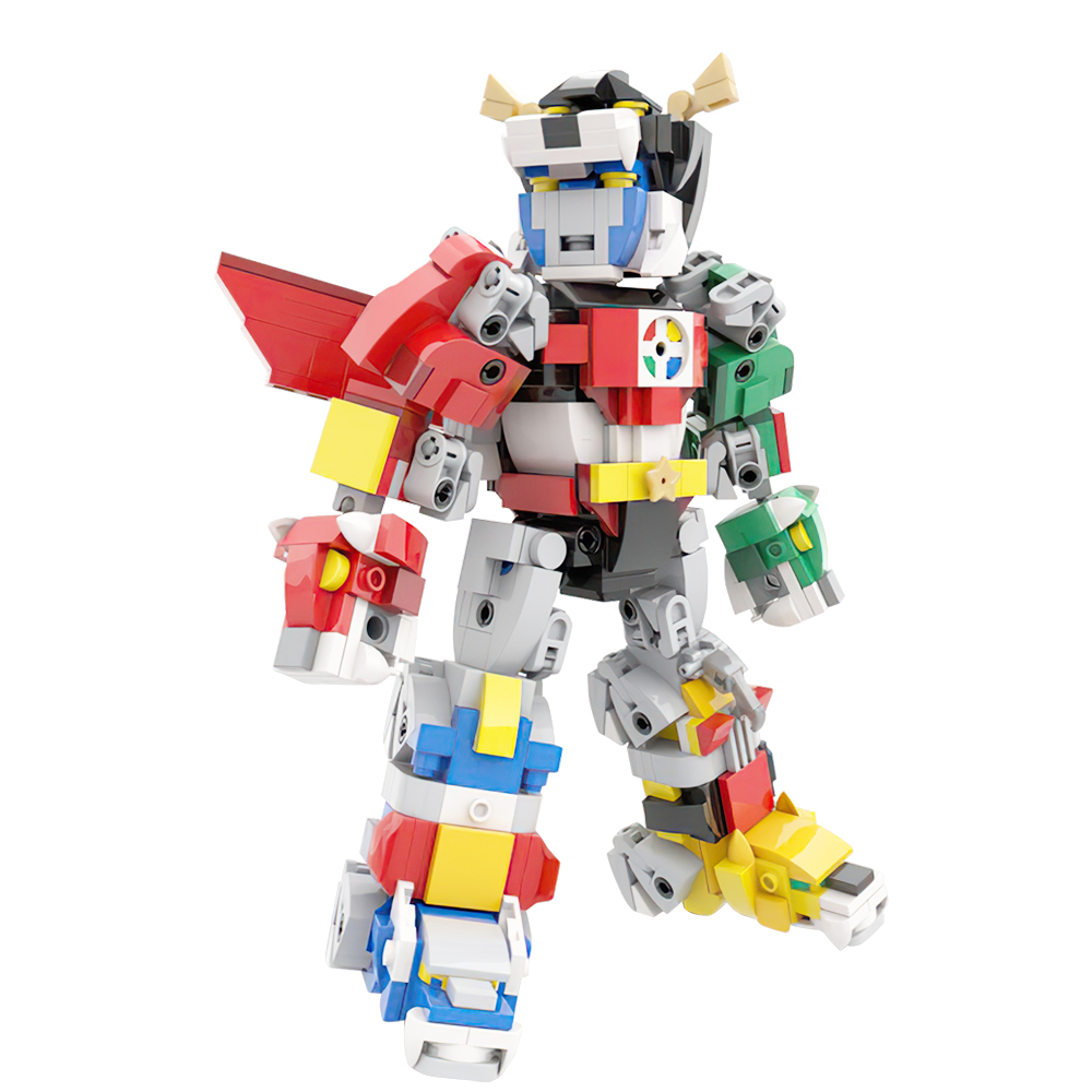 MOC Voltroned Robot Action Fig - Model Kit Voltron ulasan dan harga