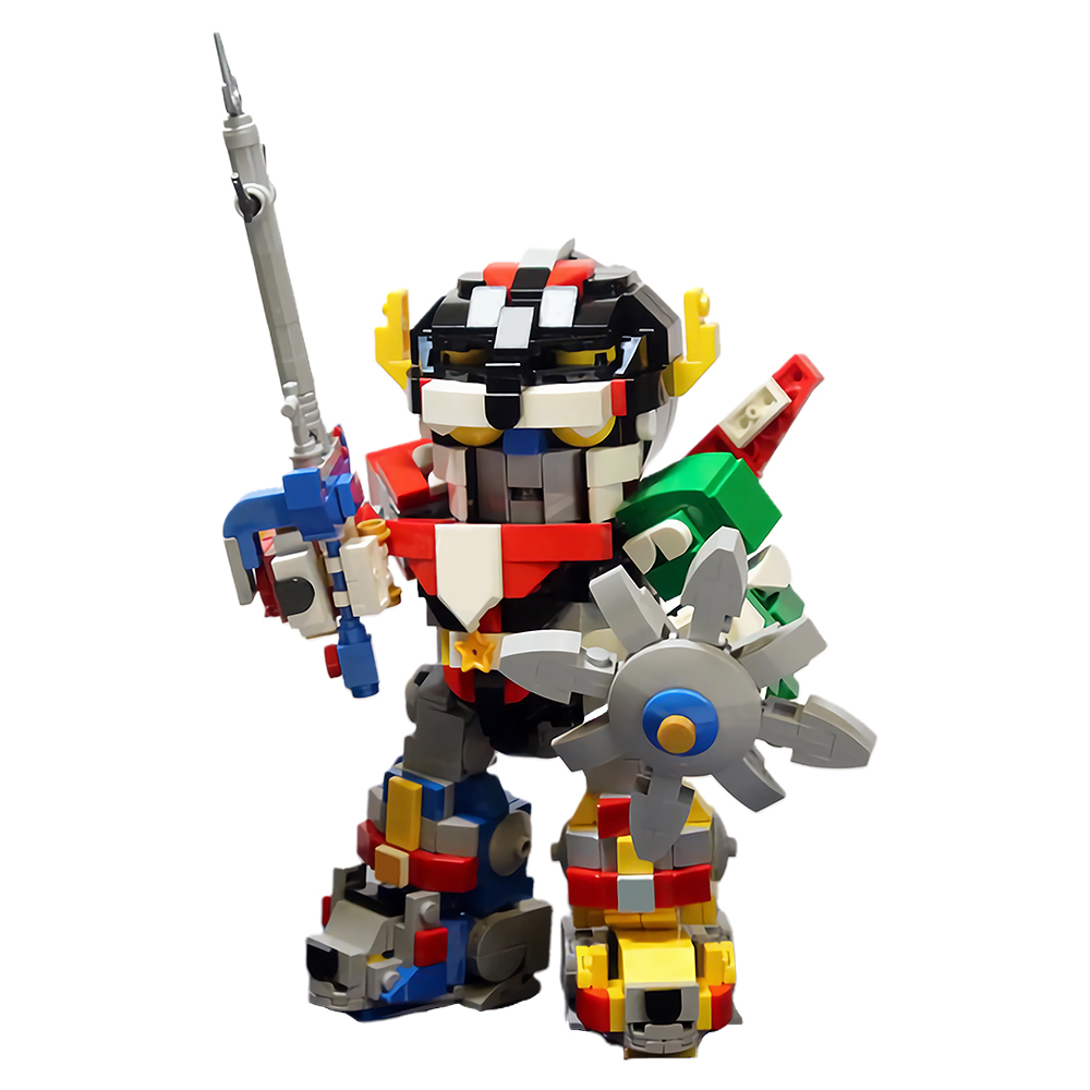 MOC Voltroned Robot Action Fig - Model Kit Voltron ulasan dan harga
