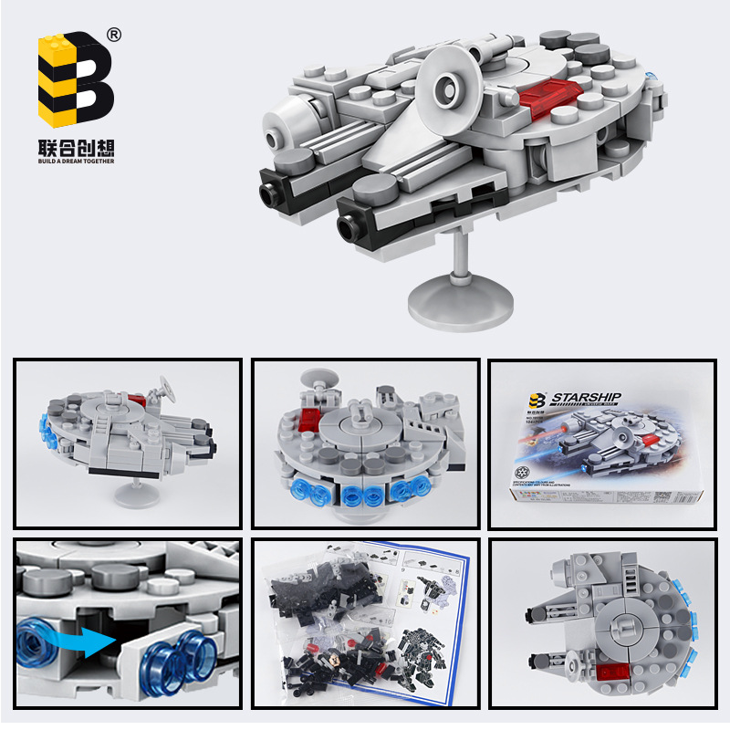 104 Buah Paket Bintang Mileniu - Model Kit Star Wars ulasan dan harga