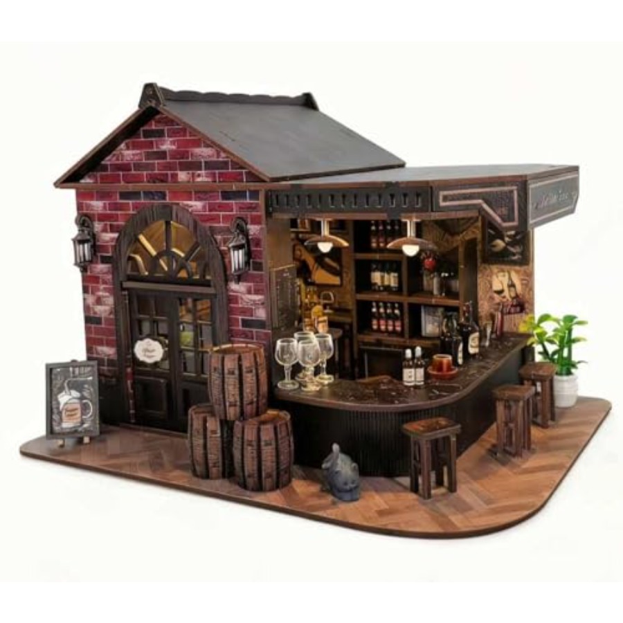 Kit Book Nook, Rumah Boneka Mi - Model Kit Wood ulasan dan harga
