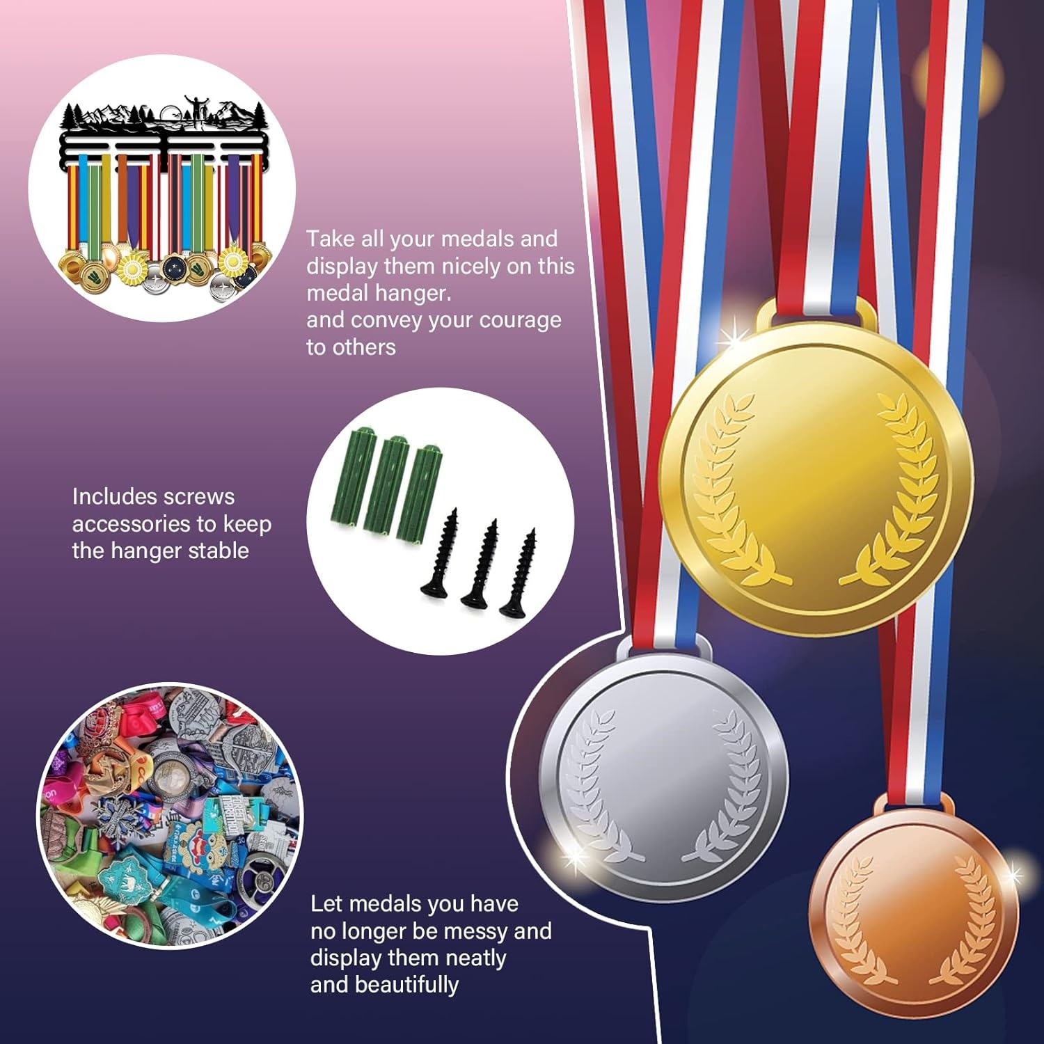 Penghargaan rak Tampilan medal - Model Kit Runner Organizer ulasan dan harga