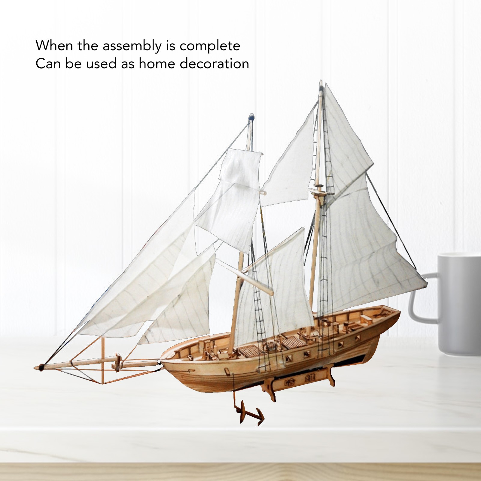Kit Perahu Layar Kayu 1:130 un - Model Kit Wood ulasan dan harga