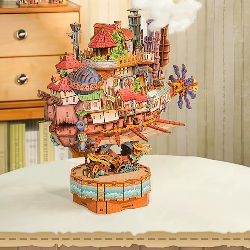 Kapal Perjalanan Asli Howl's M - Model Kit Wood ulasan dan harga
